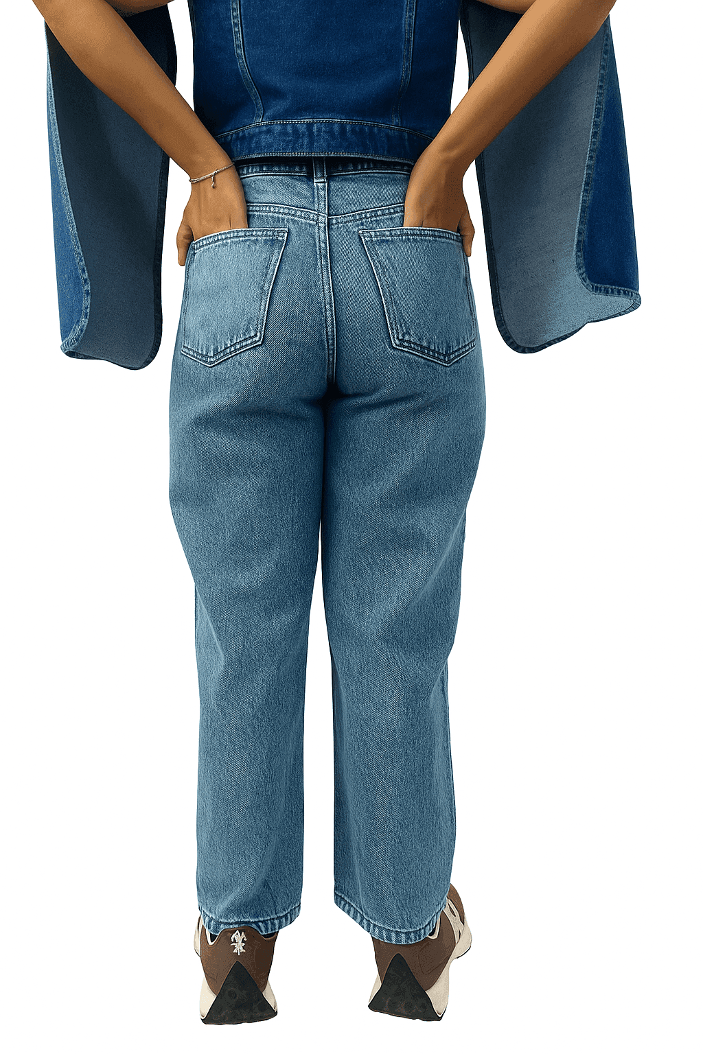 URBAN CURVE | High rise Acid wash Jeans - Image 5