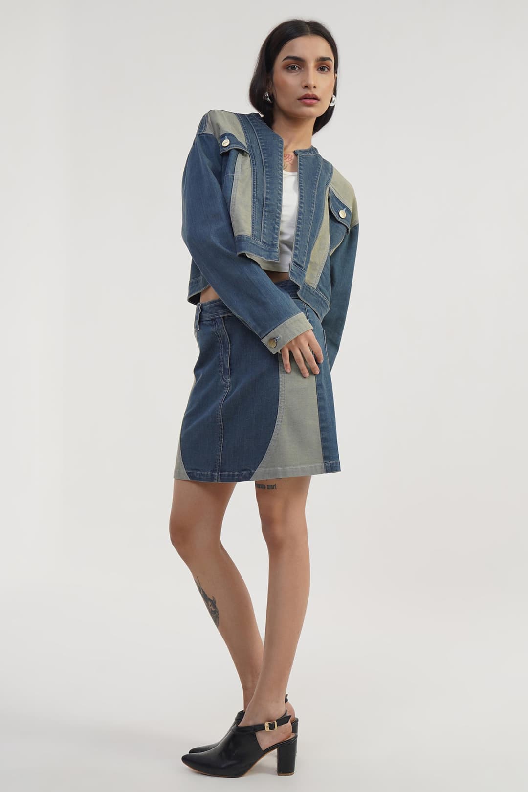 Tint patch | Dual Tone Denim Co-ord Set - Image 3