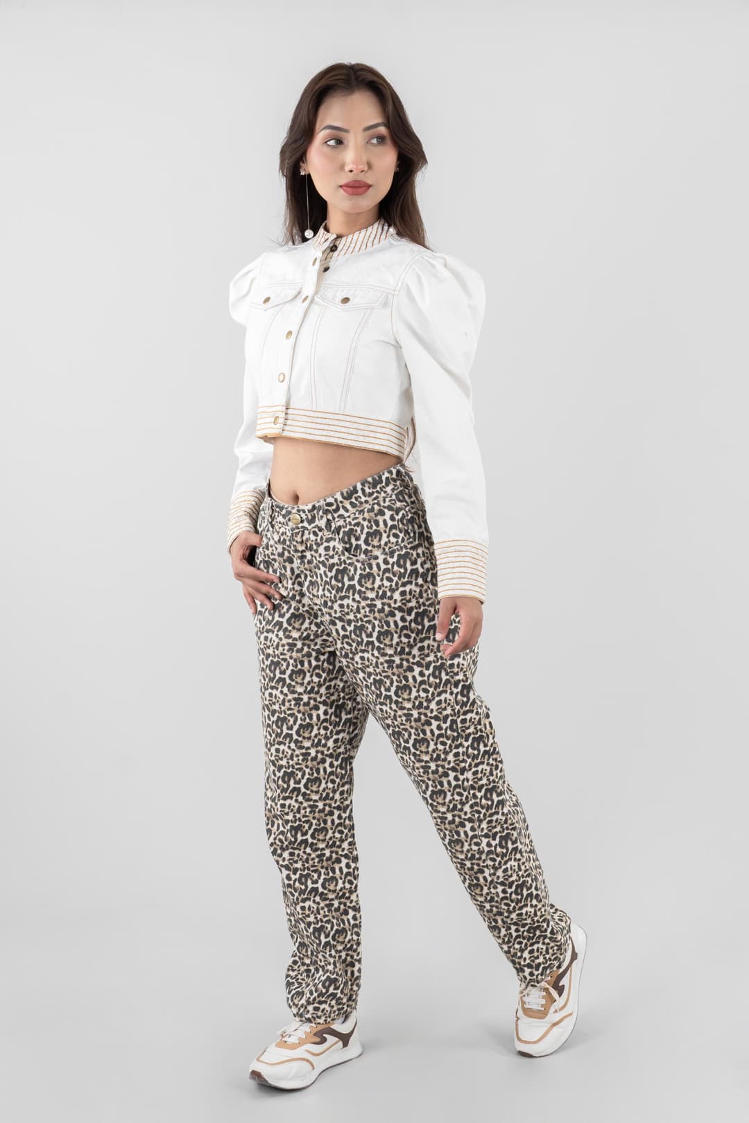 Leopard Ease | Leopard Printed Jeans - Image 3