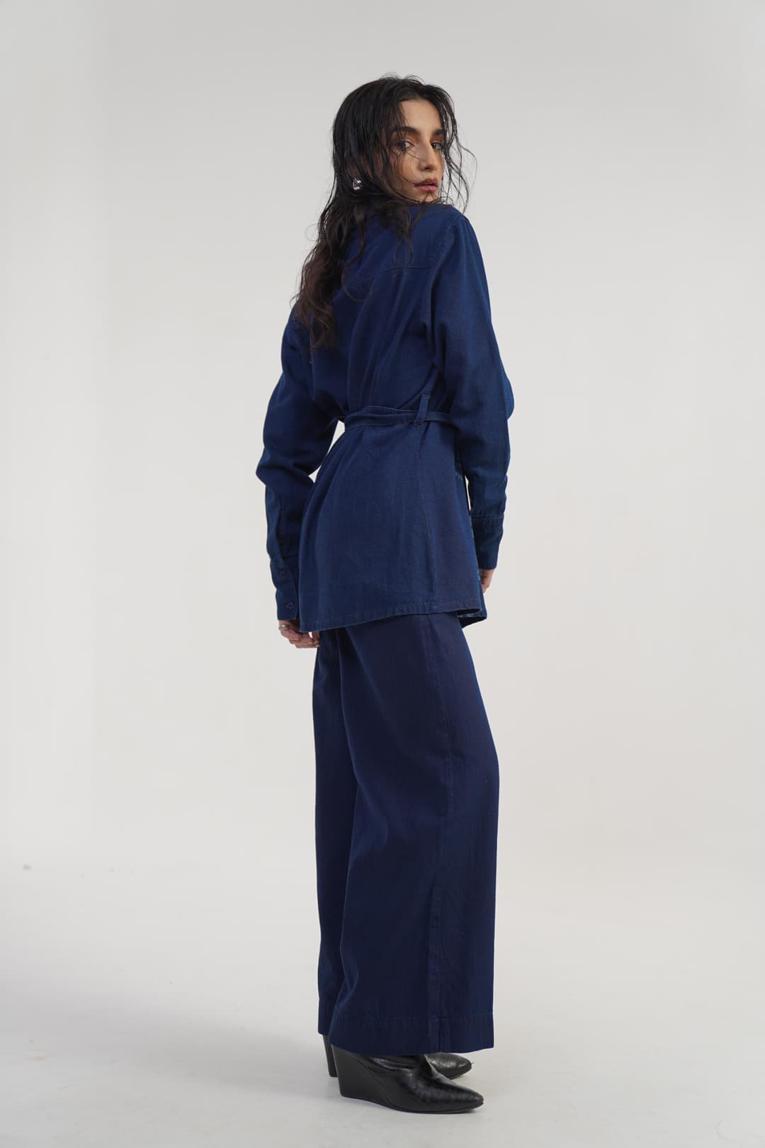 Crystal Drift | Women's Denim Shirt - Image 5