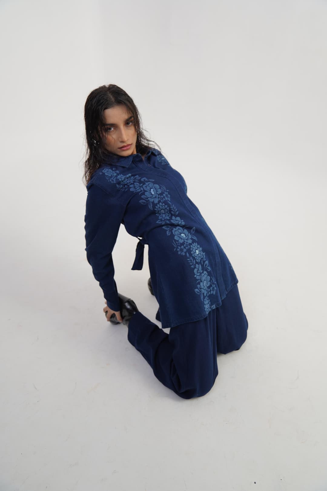 Crystal Drift | Women's Denim Shirt - Image 6