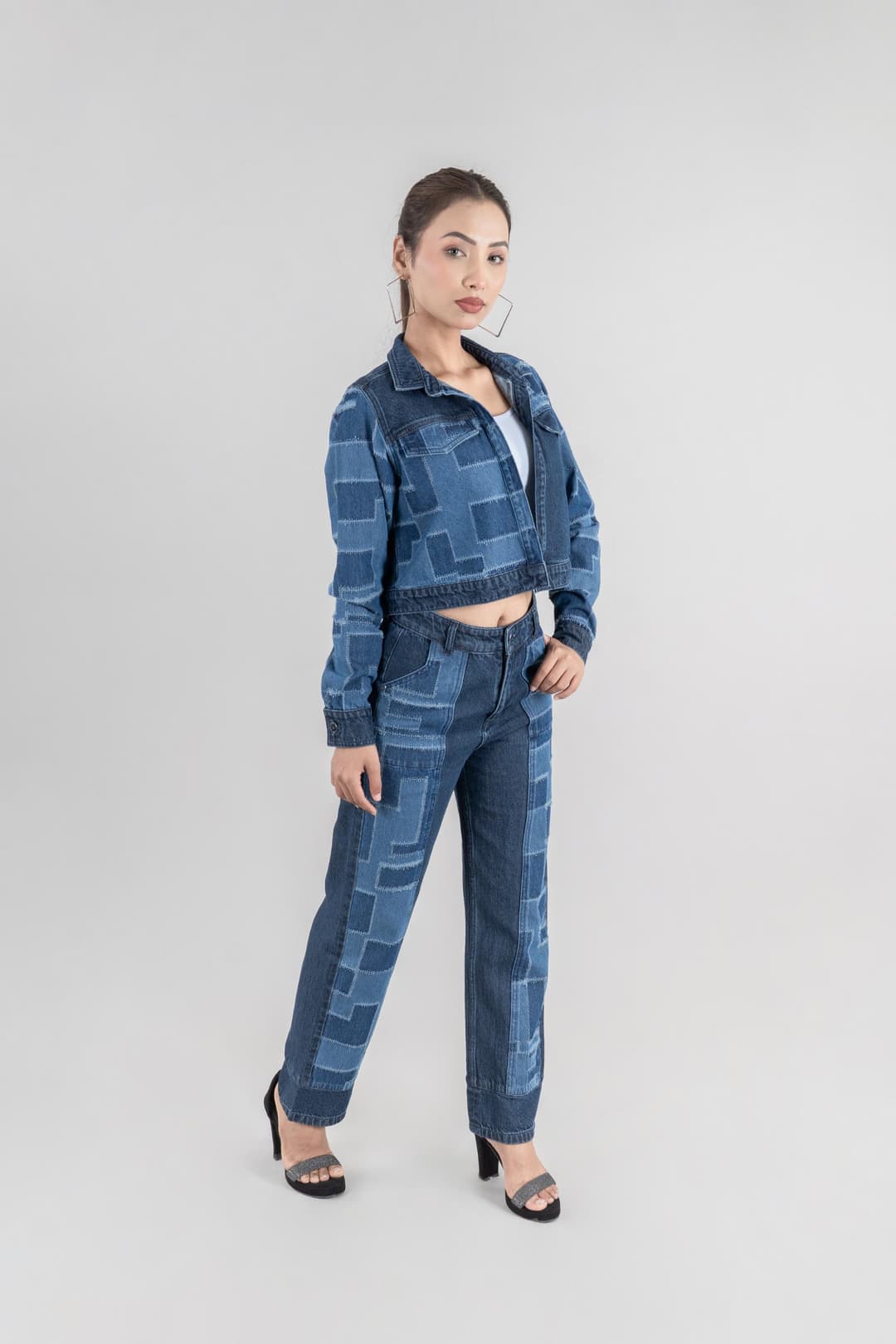 Blue Bastion 2 | Laser Patch & Drill Women's Jacket - Image 3