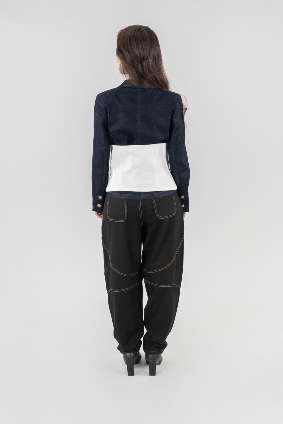 Crochet Curve | Women's Denim Corset - Image 3