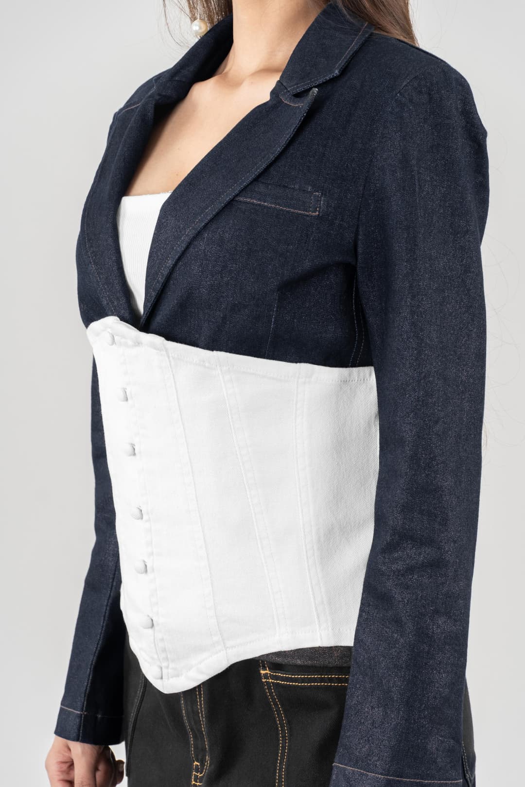 Crochet Curve | Women's Denim Corset - Image 4