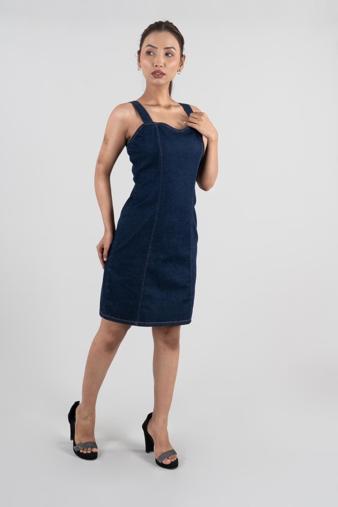 Curve Fit | Women's Denim Dress - Image 2