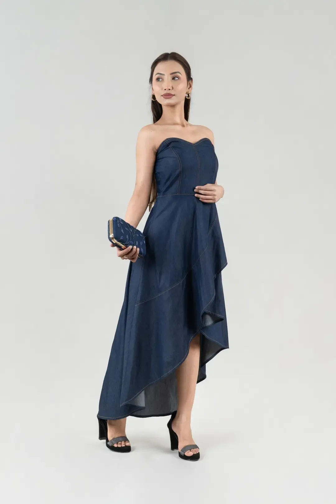 Denim Wave | Women's Dress - Image 8