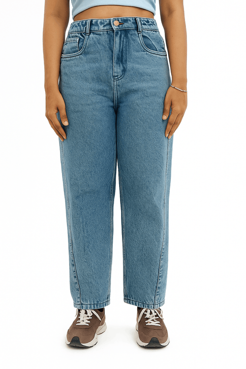 Bold Street Duo | High rise Jeans with cape sleeves Jacket