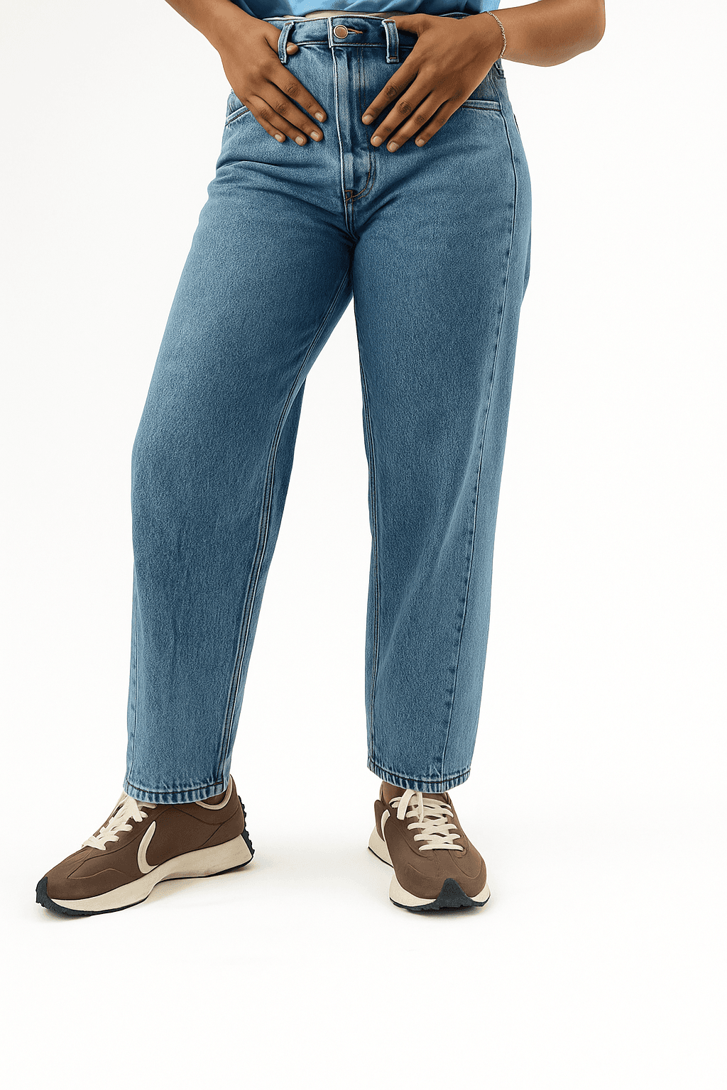 URBAN CURVE  | High rise Acid wash Jeans 