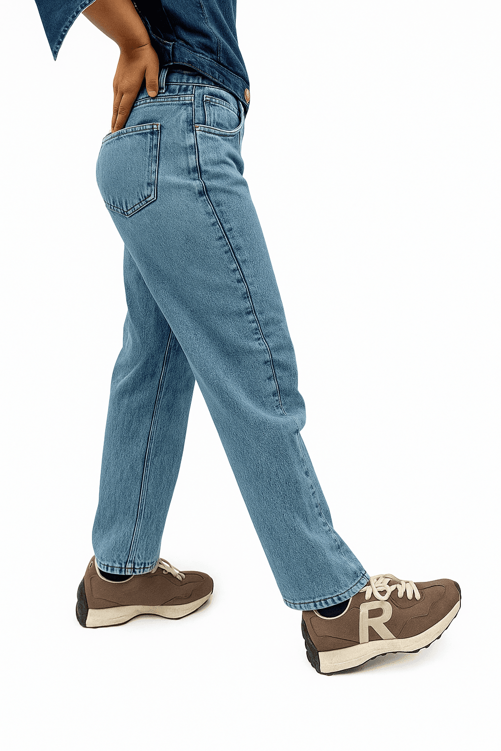 URBAN CURVE  | High rise Acid wash Jeans 