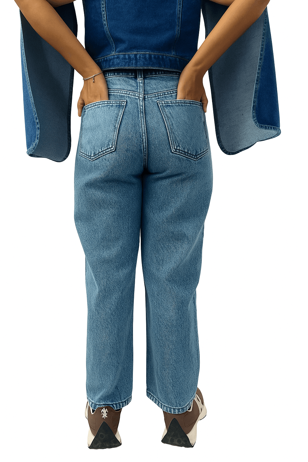 URBAN CURVE  | High rise Acid wash Jeans 