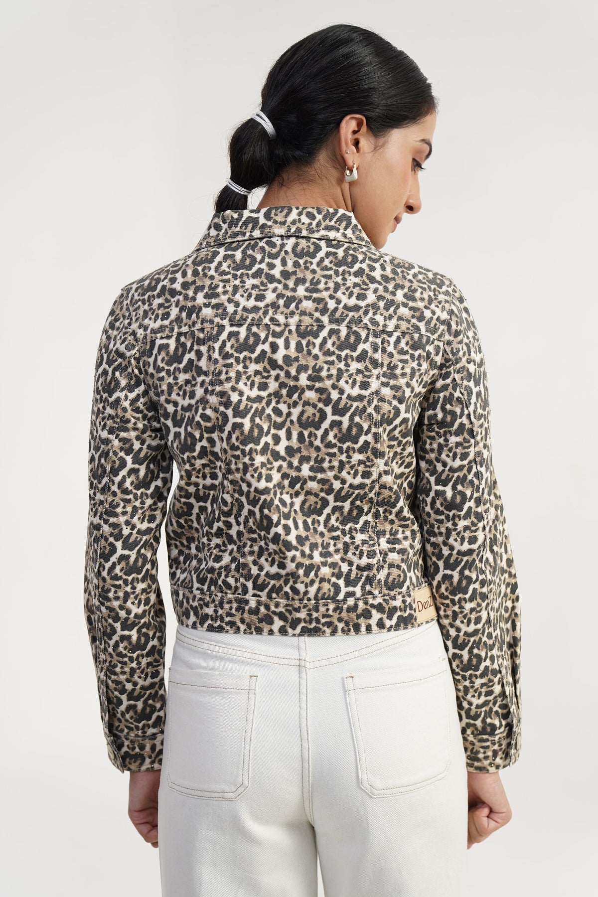 Crystal Safari | Leopard print crystal Jacket