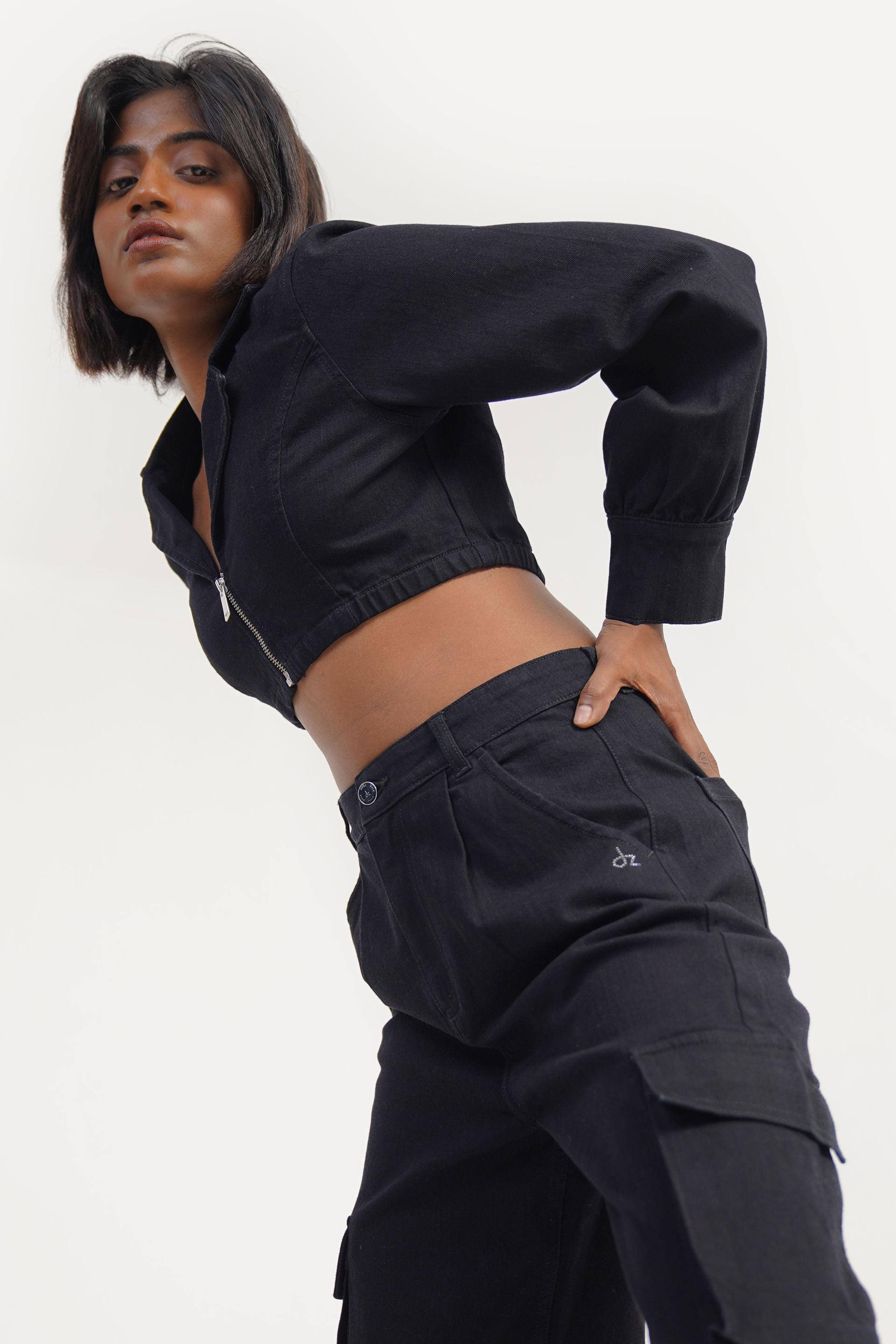 Cropped Ease | Black Crop Jacket