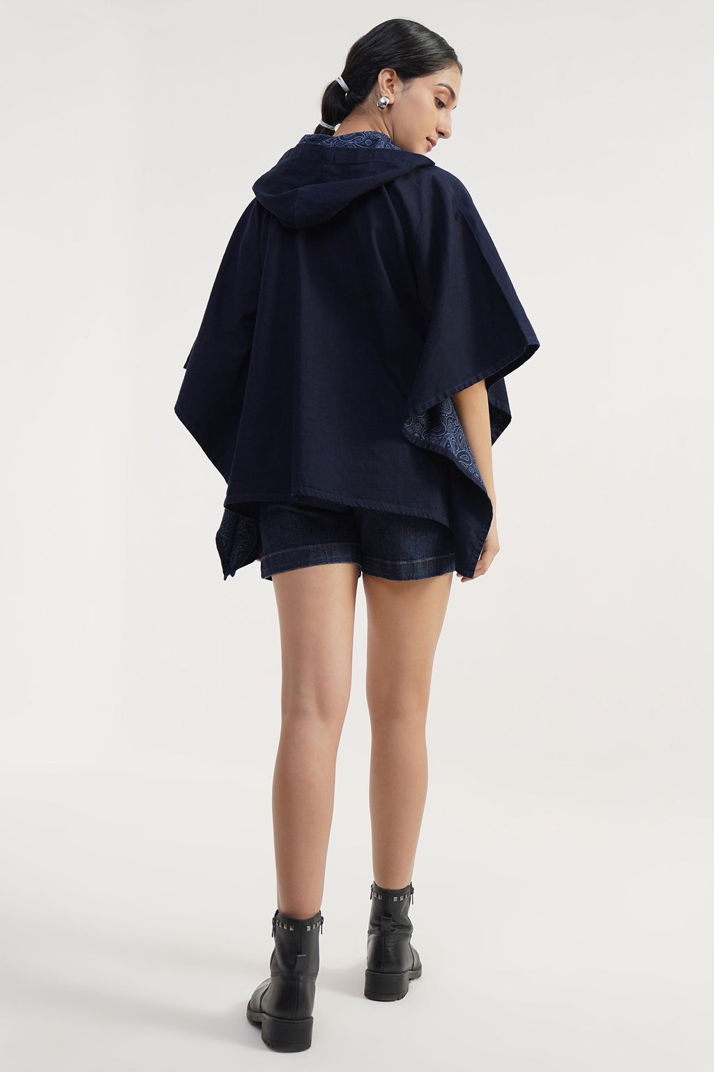 Paisley Haven veil | Rinse Wash Laser printed Poncho
