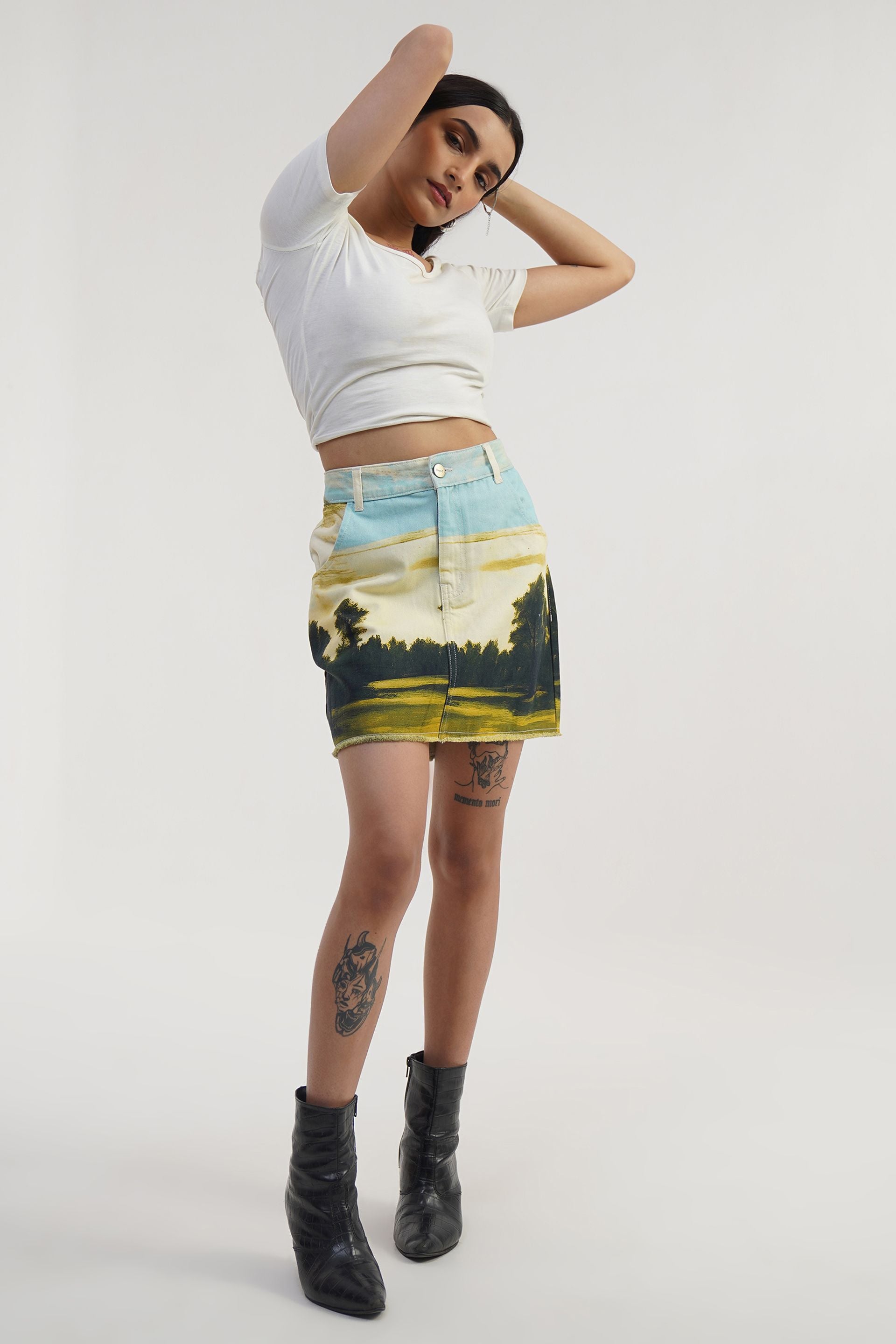 Nature View | Digital Print Mini Skirt