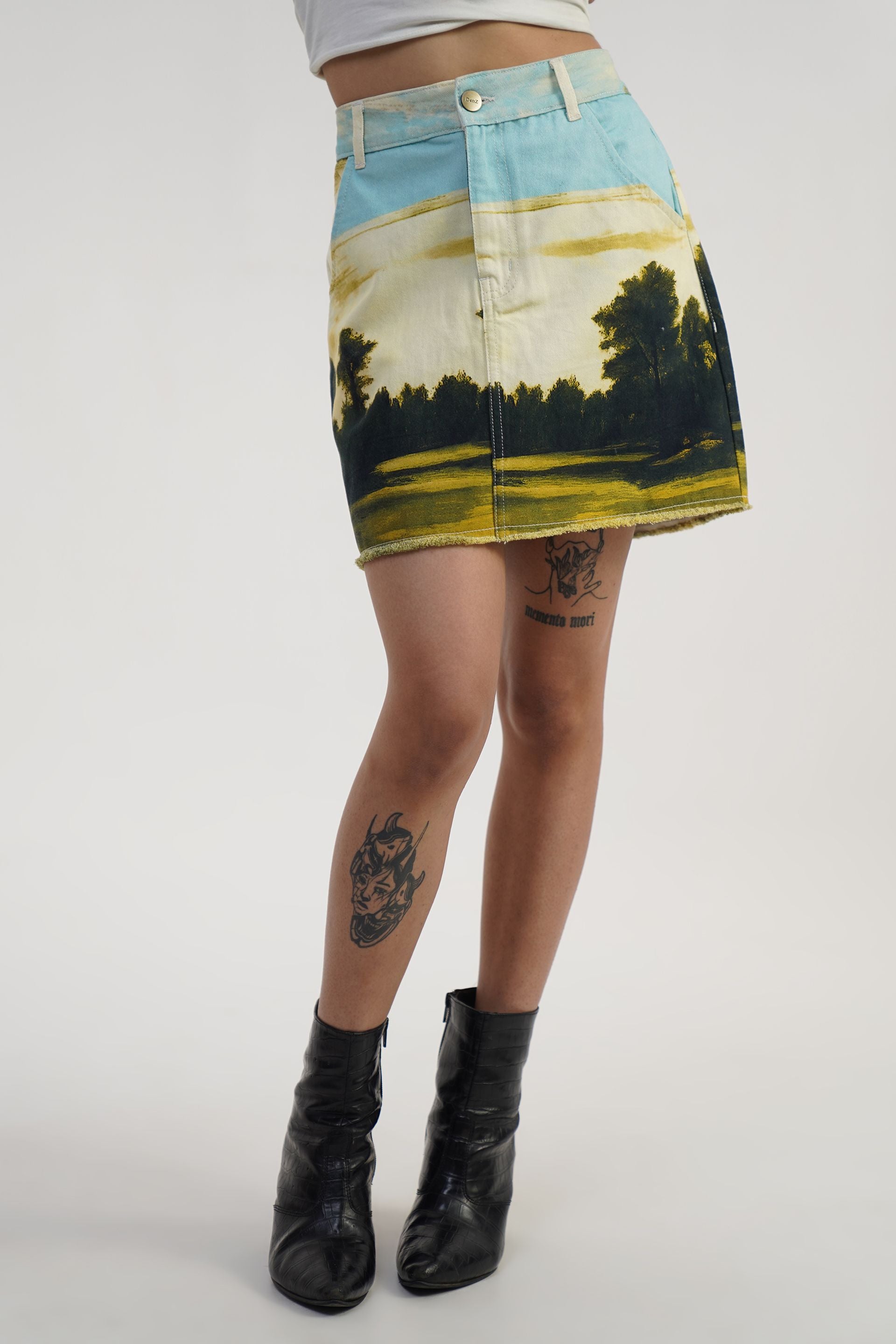 Nature View | Digital Print Mini Skirt