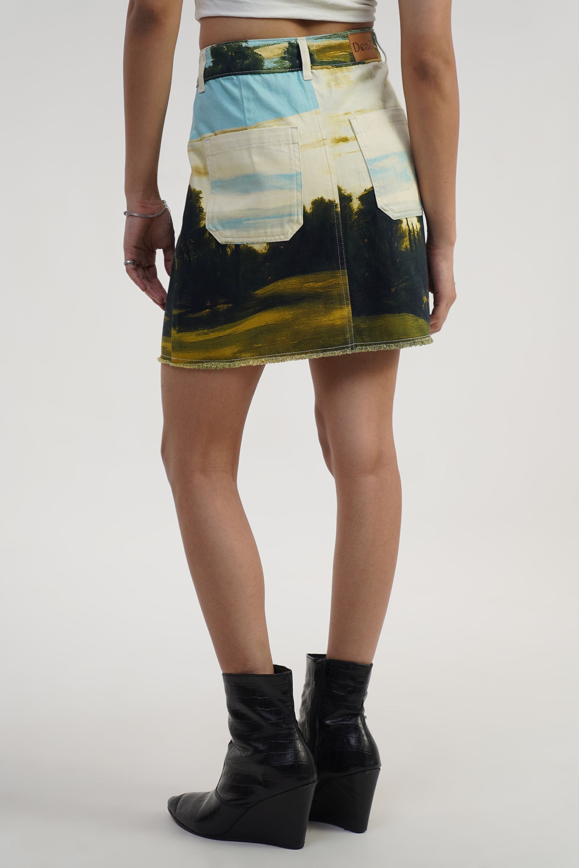 Nature View | Digital Print Mini Skirt