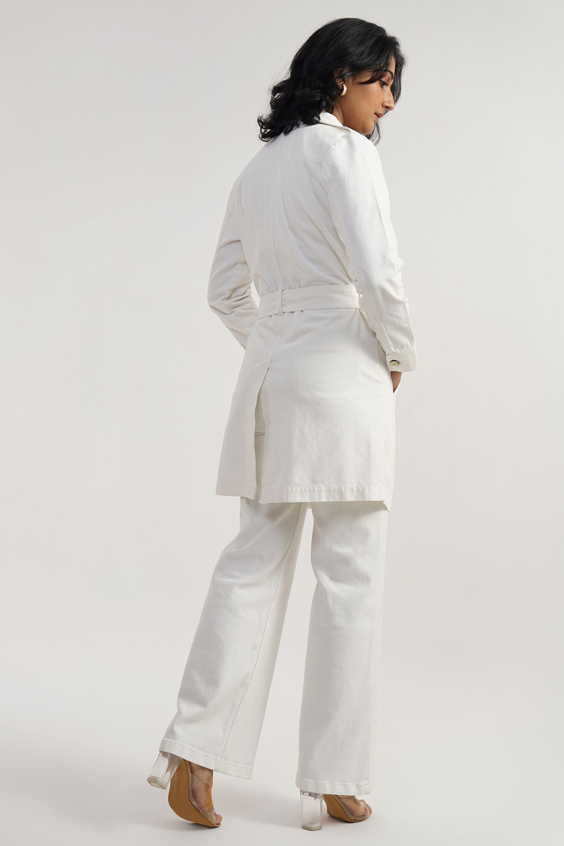 Ivory Trench | Pure Cotton Women Trench Coat