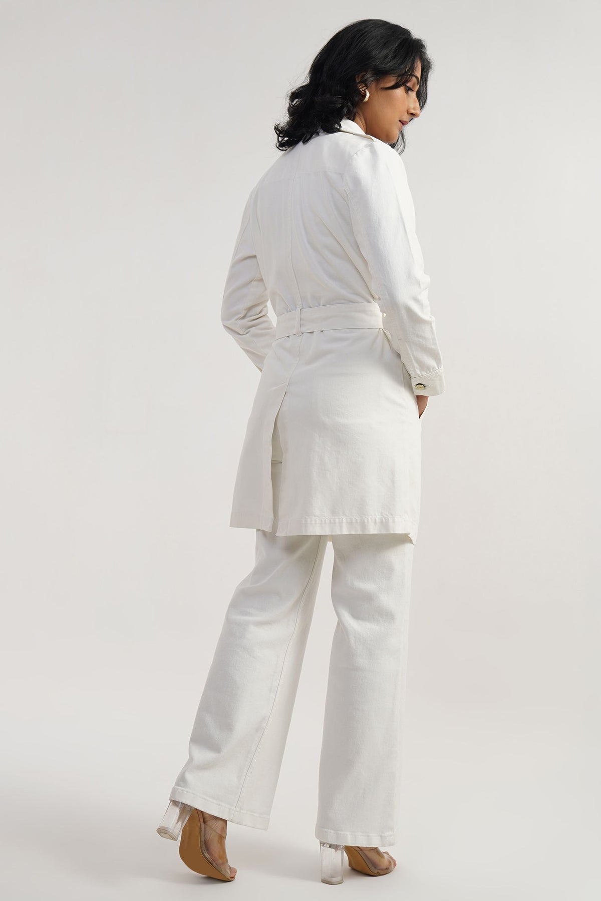 Ivory Trench | Pure Cotton Women Trench Coat
