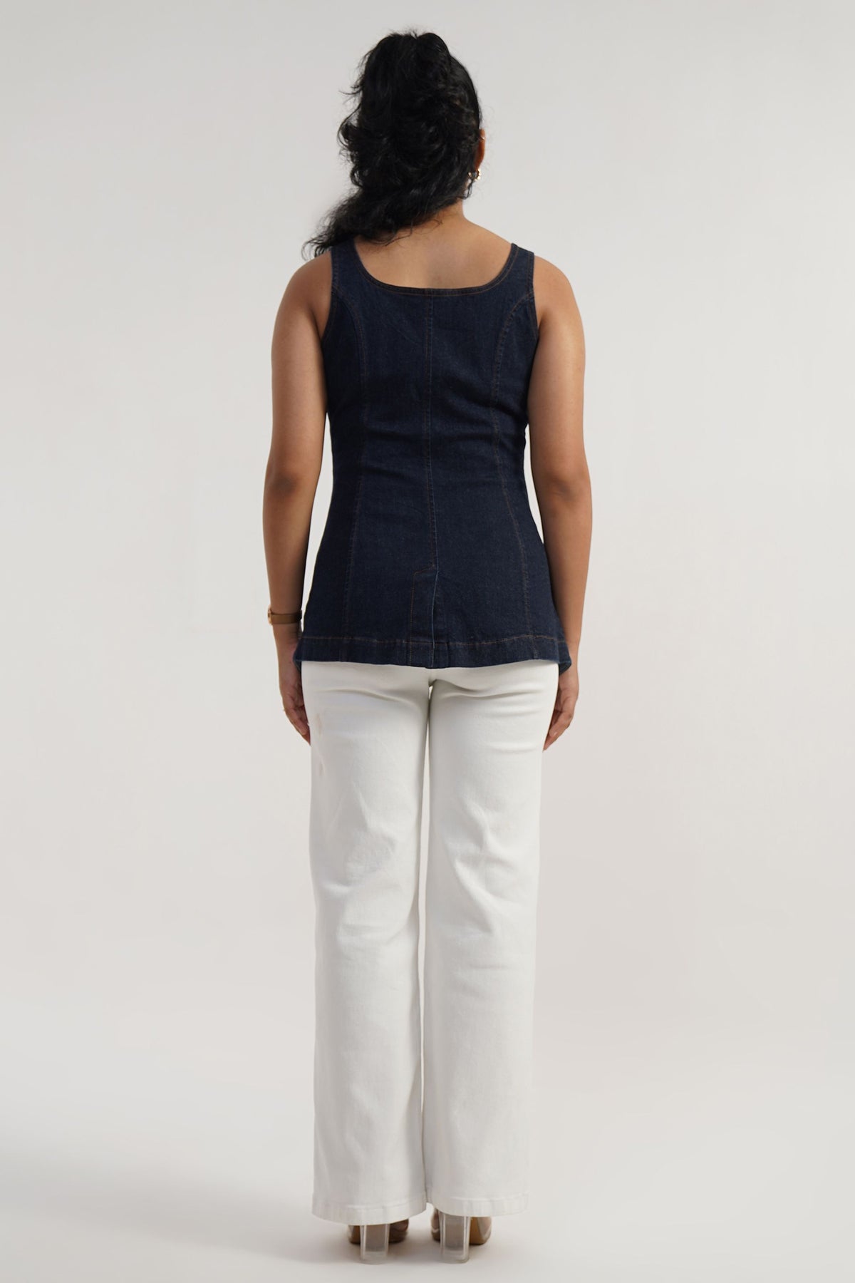 Rustic Row | Square neck Long Vest