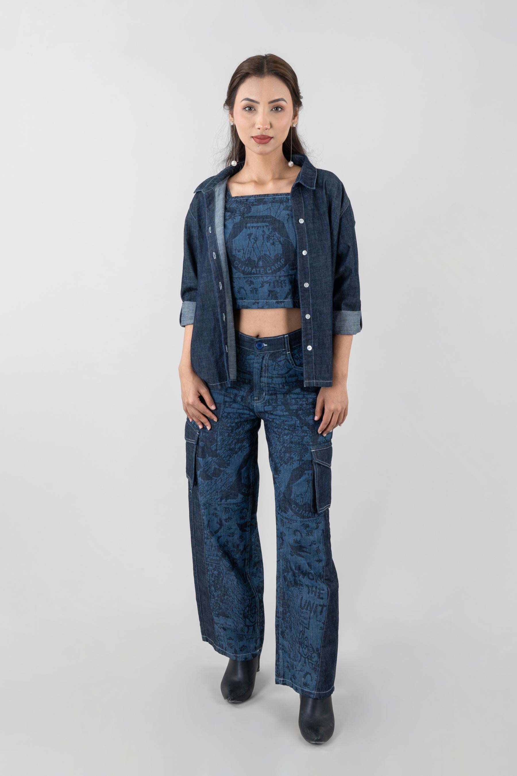 Laser Pop | Laser Printed 3 piece co-ord Set