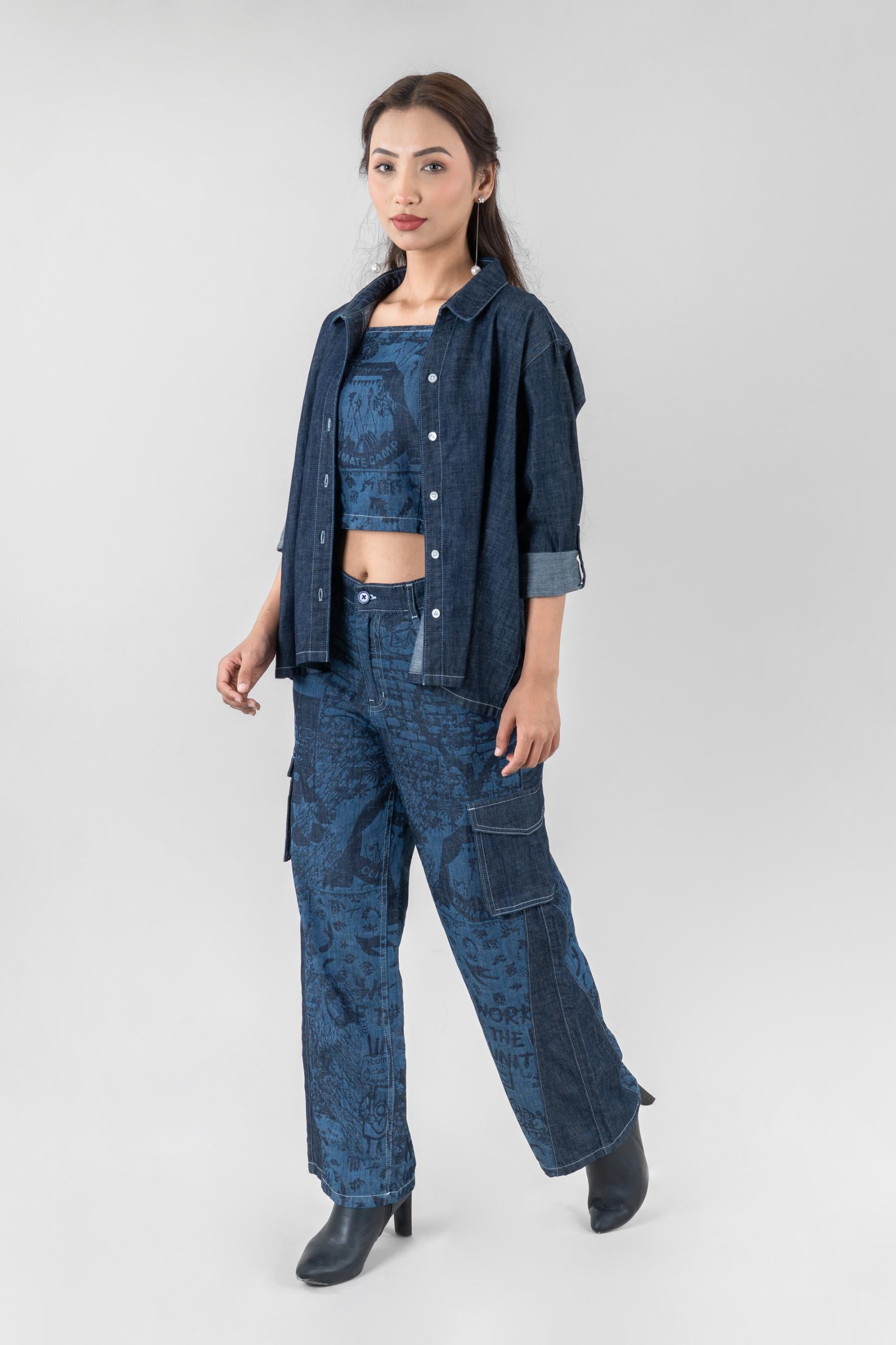 Laser Pop | Laser Printed 3 piece co-ord Set