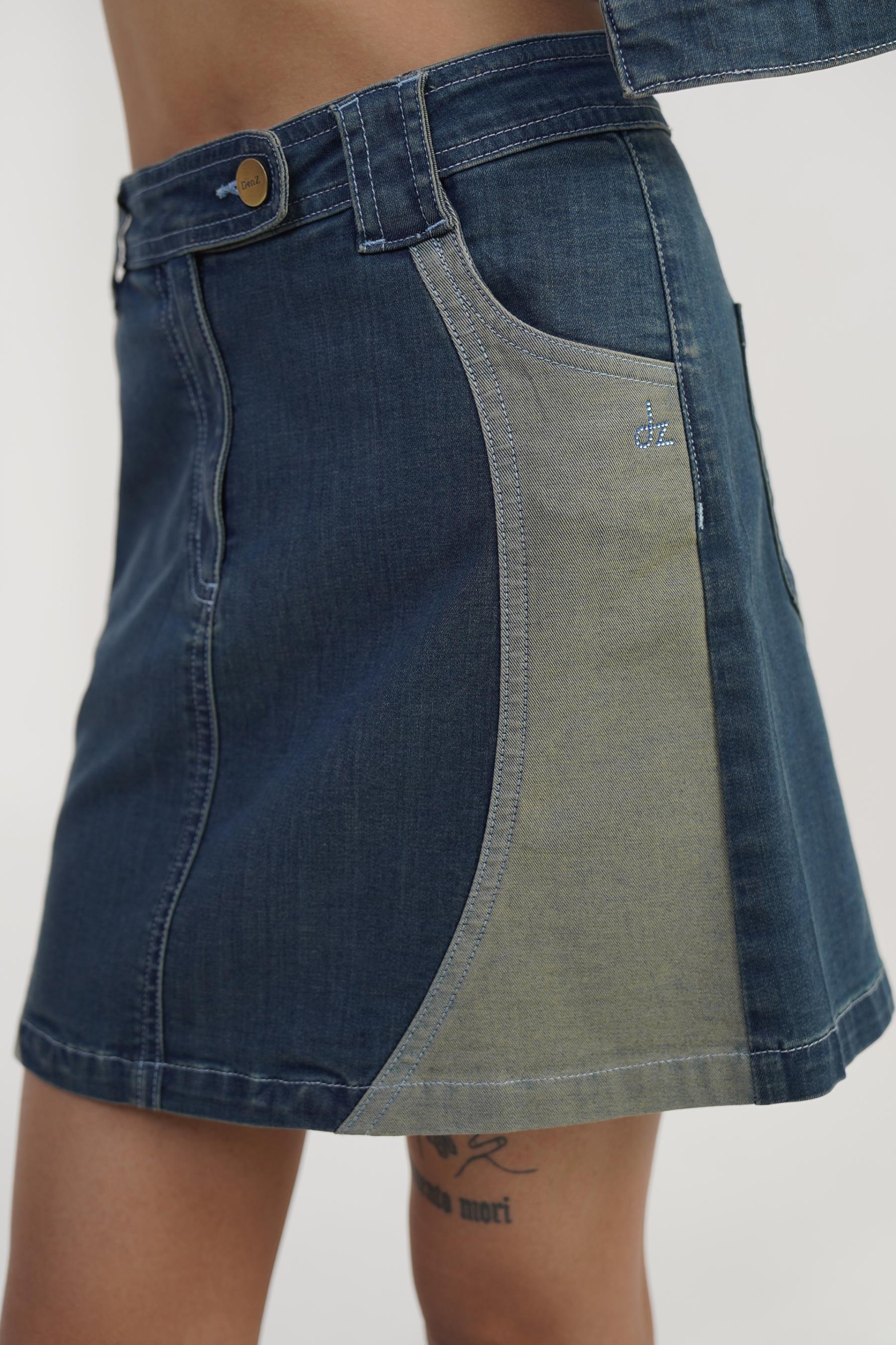 Tinted Blue Denim Co-ord Set for Women, Relaxed Urban Fit