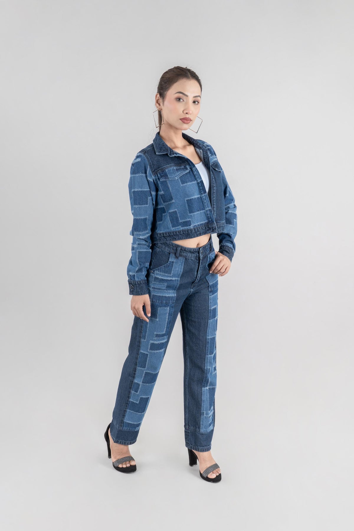 Blue Bastion 2 | Laser Patch & Drill Women's Jacket