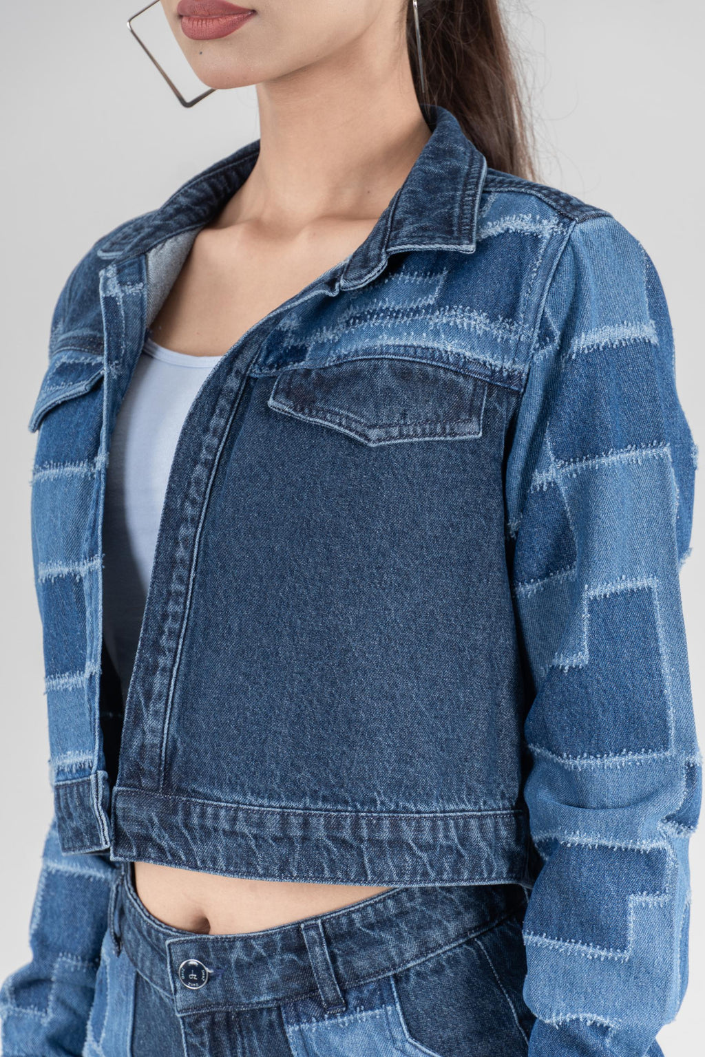 Blue Bastion 2 | Laser Patch & Drill Women's Jacket