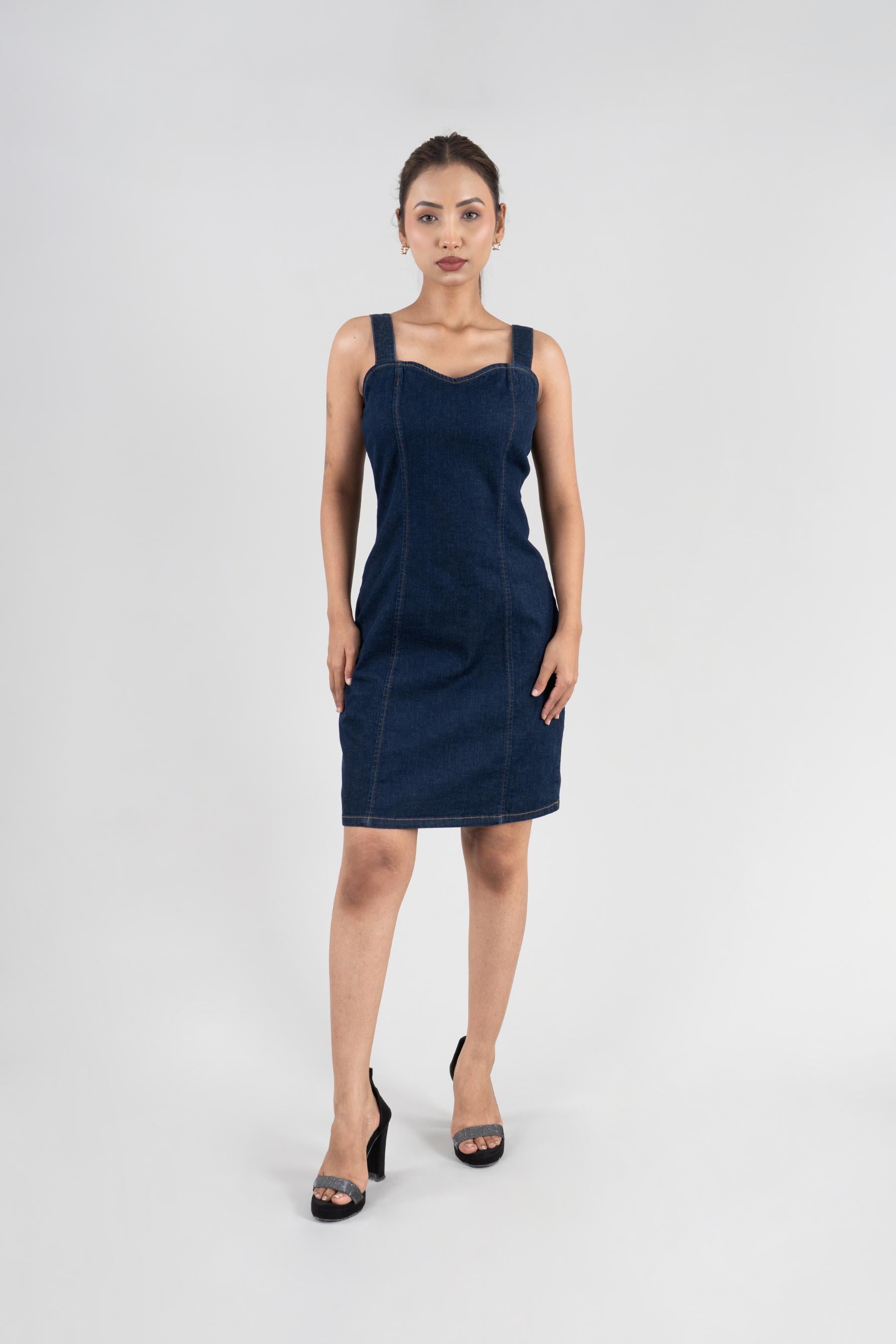 Stylish Women's Denim Dress