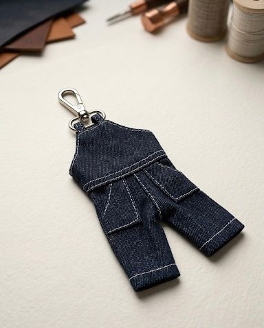 Handmade multicolor cotton doll key chain, cute Indian toy keychain accessory for bags, purses | ethnic gift from India on Shopify