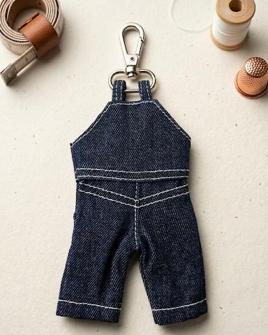 Vibrant Multicolor Cotton Doll Key Chain from India
