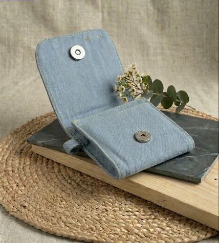 Vibrant Cotton Coin Pouch - Multicolor Mini Bag from India