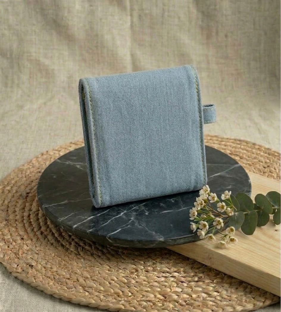 Vibrant Cotton Coin Pouch - Multicolor Mini Bag from India