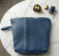 Vibrant Cotton Makeup Pouch - Multi Color Toiletry Bag for Women