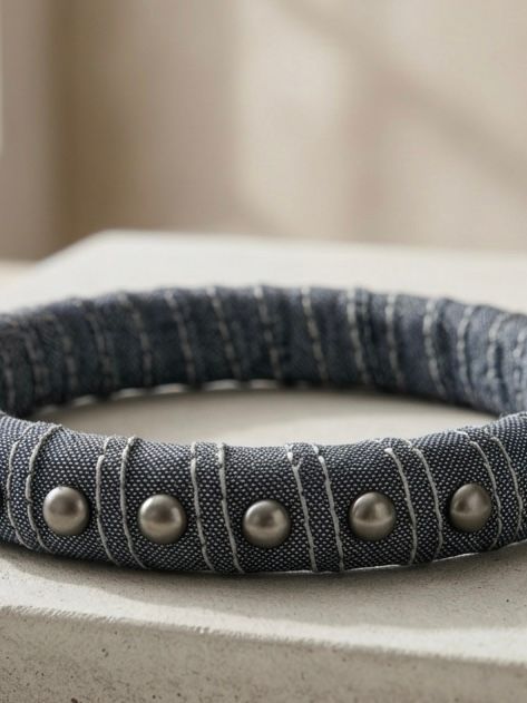 Vibrant Denim Jewelry: Multi-Color Blue Jean Accessories