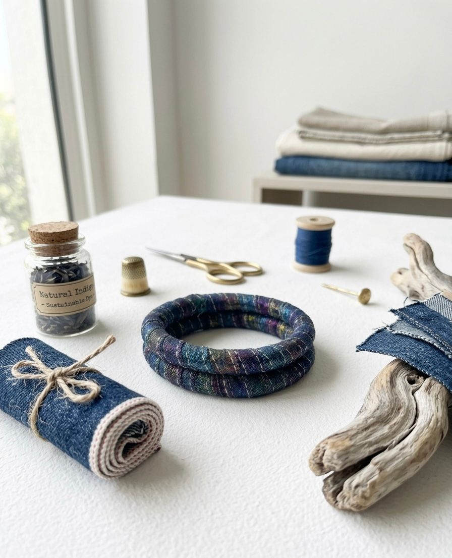 Eco-friendly Handmade Bangles - Multicolor Cotton Jewelry