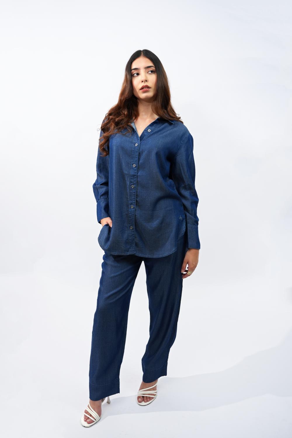 Soft Flow | Women Tencel Denim Co-ord Set