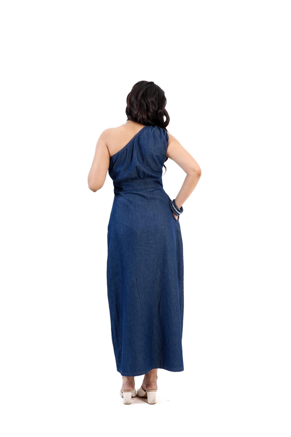 Shadow Tide | One Shoulder Maxi Dress