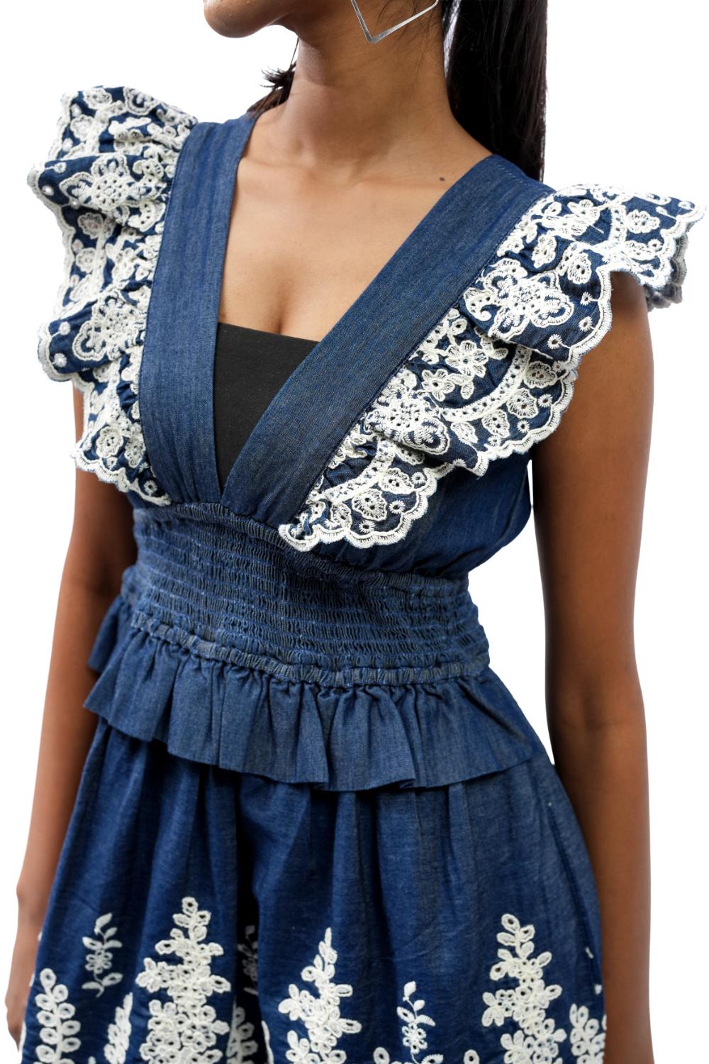 Boho Meadow |  Schiffli Dress