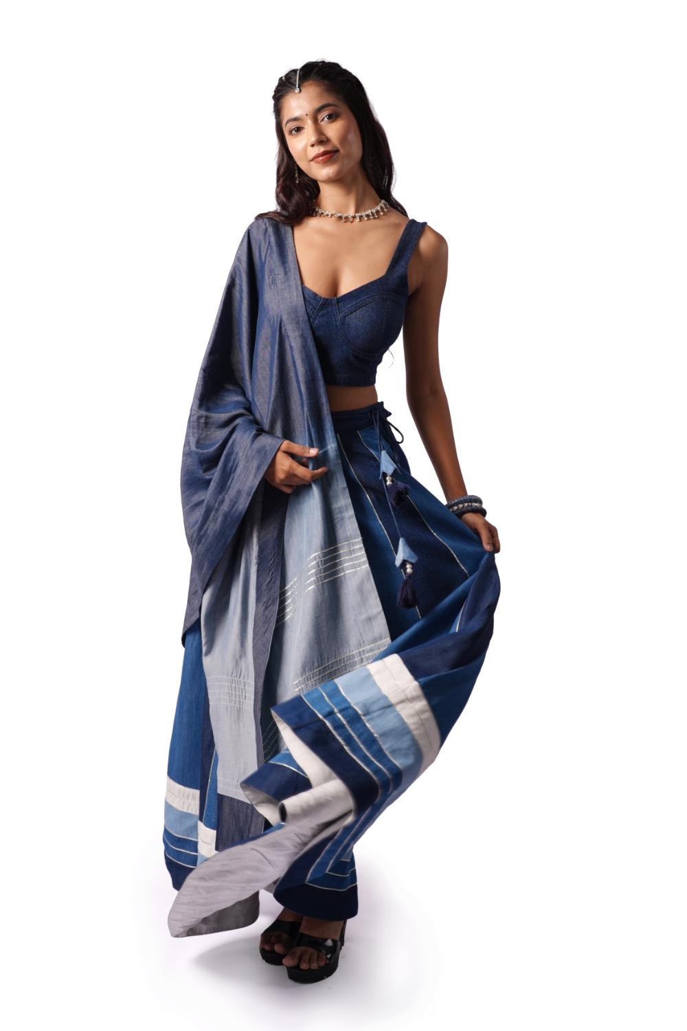 Indigo Bodice | Women Blouse  - Made to Order