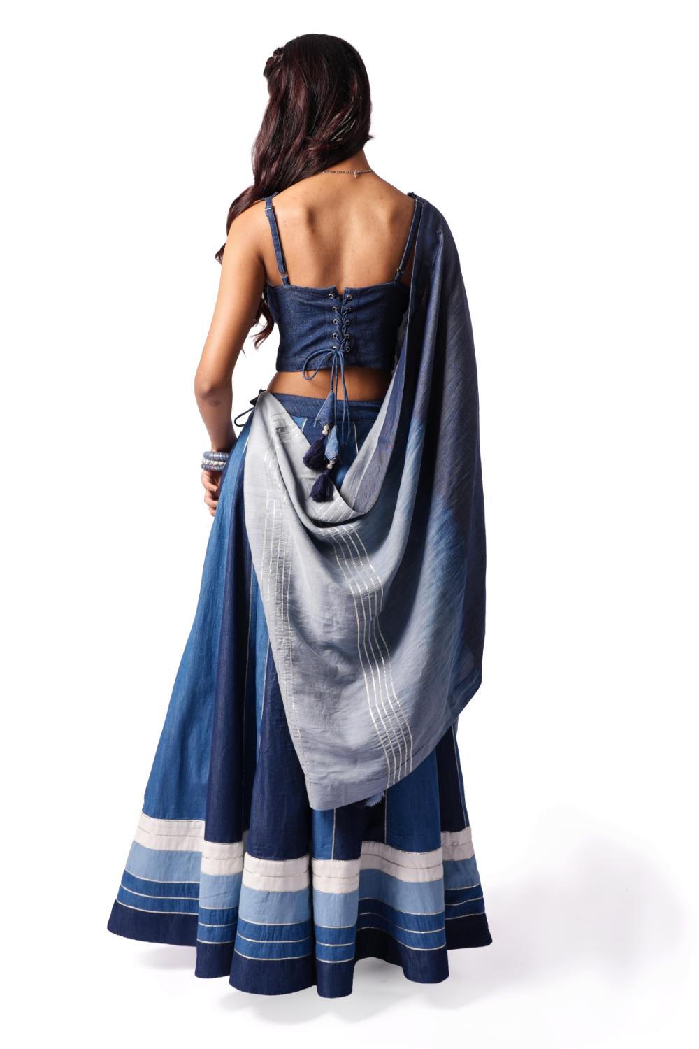 Indigo Bodice | Women Blouse  - Made to Order