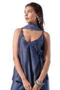 Indigo Wrap | Women Denim Kurti - Made to Order