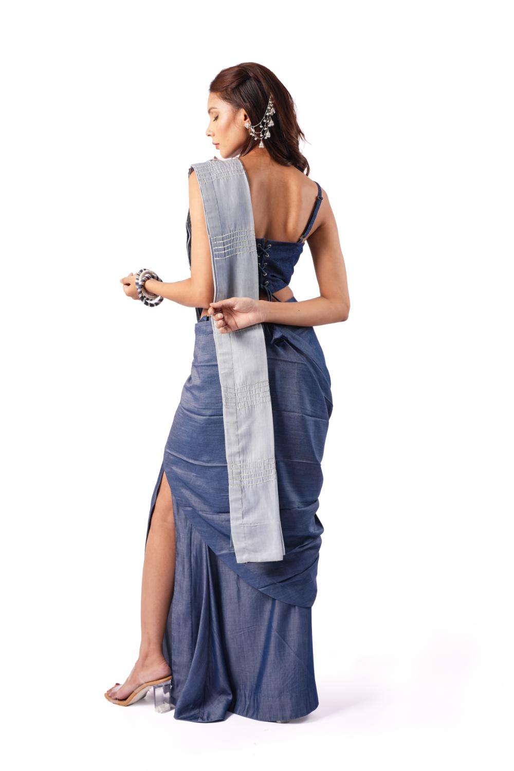 Denim Saaz | Women Denim Saree