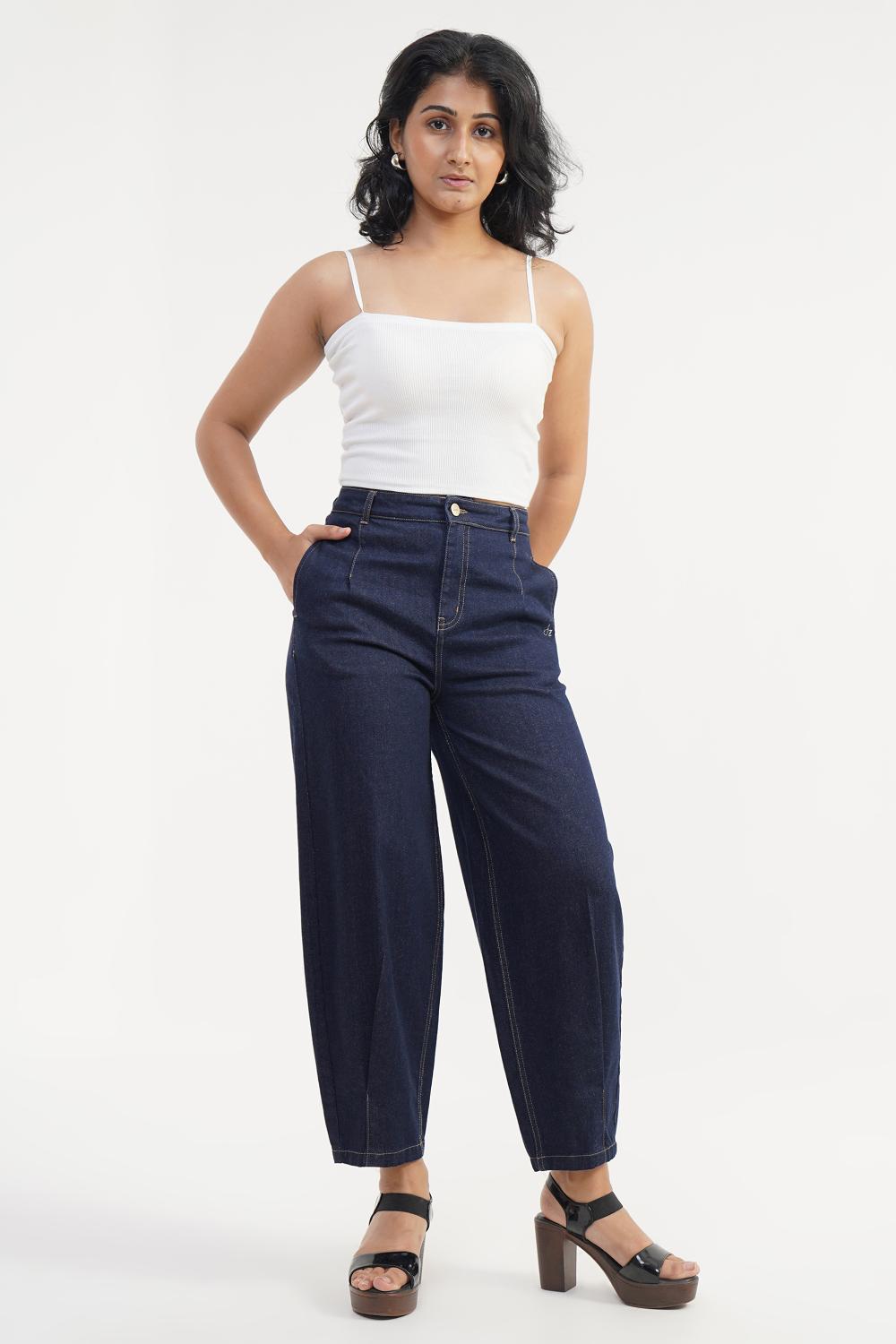 Midnight Barrel curve | Women Denim High Rise Jeans