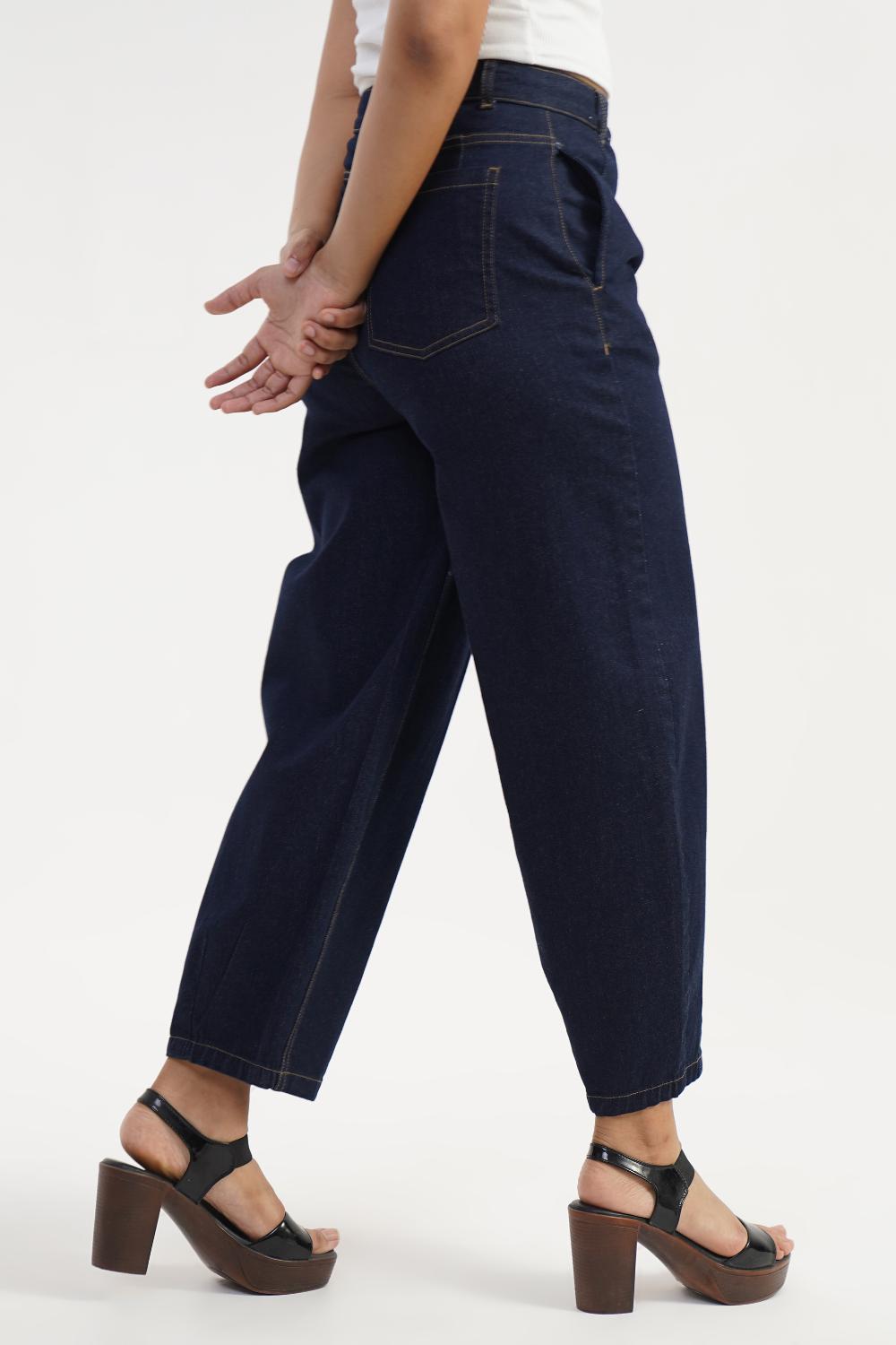 Midnight Barrel curve | Women Denim High Rise Jeans