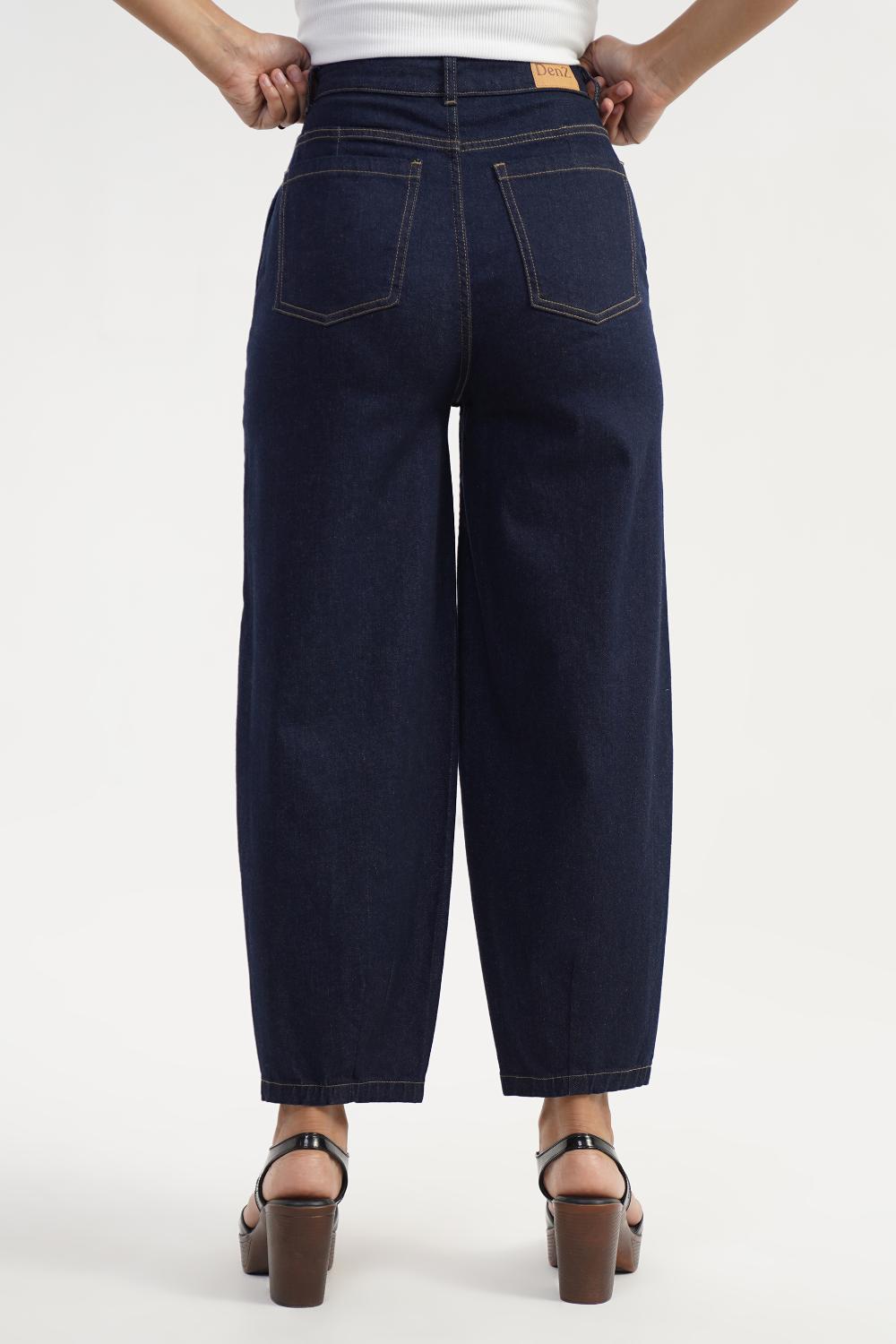Midnight Barrel curve | Women Denim High Rise Jeans