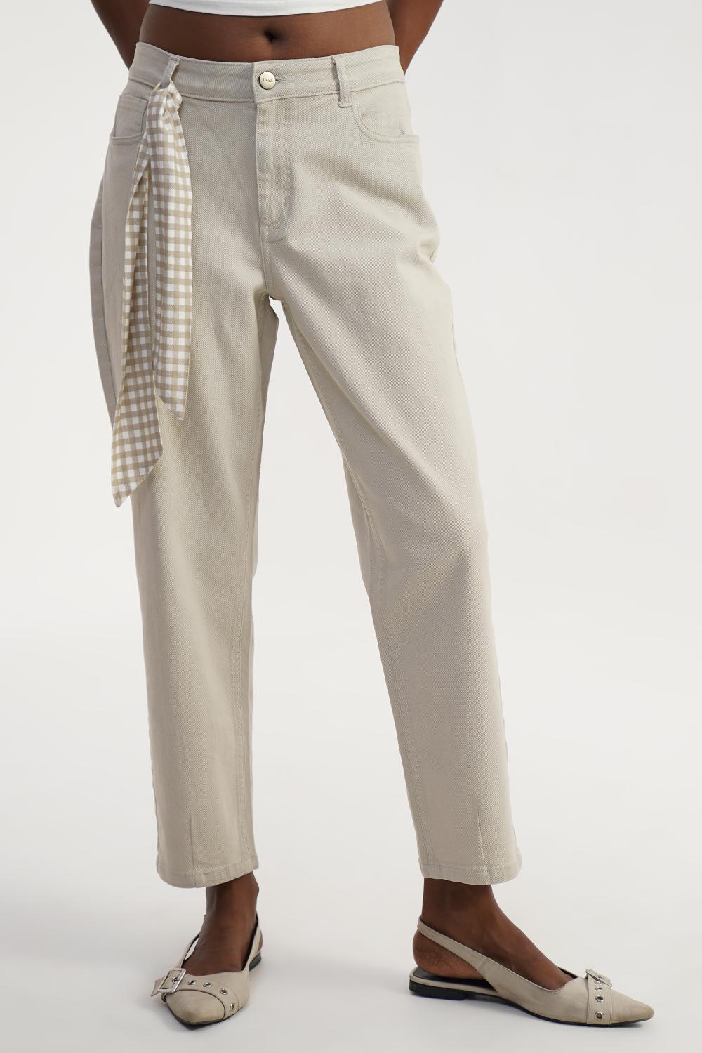 Neutral Knot | Women White Denim Jeans