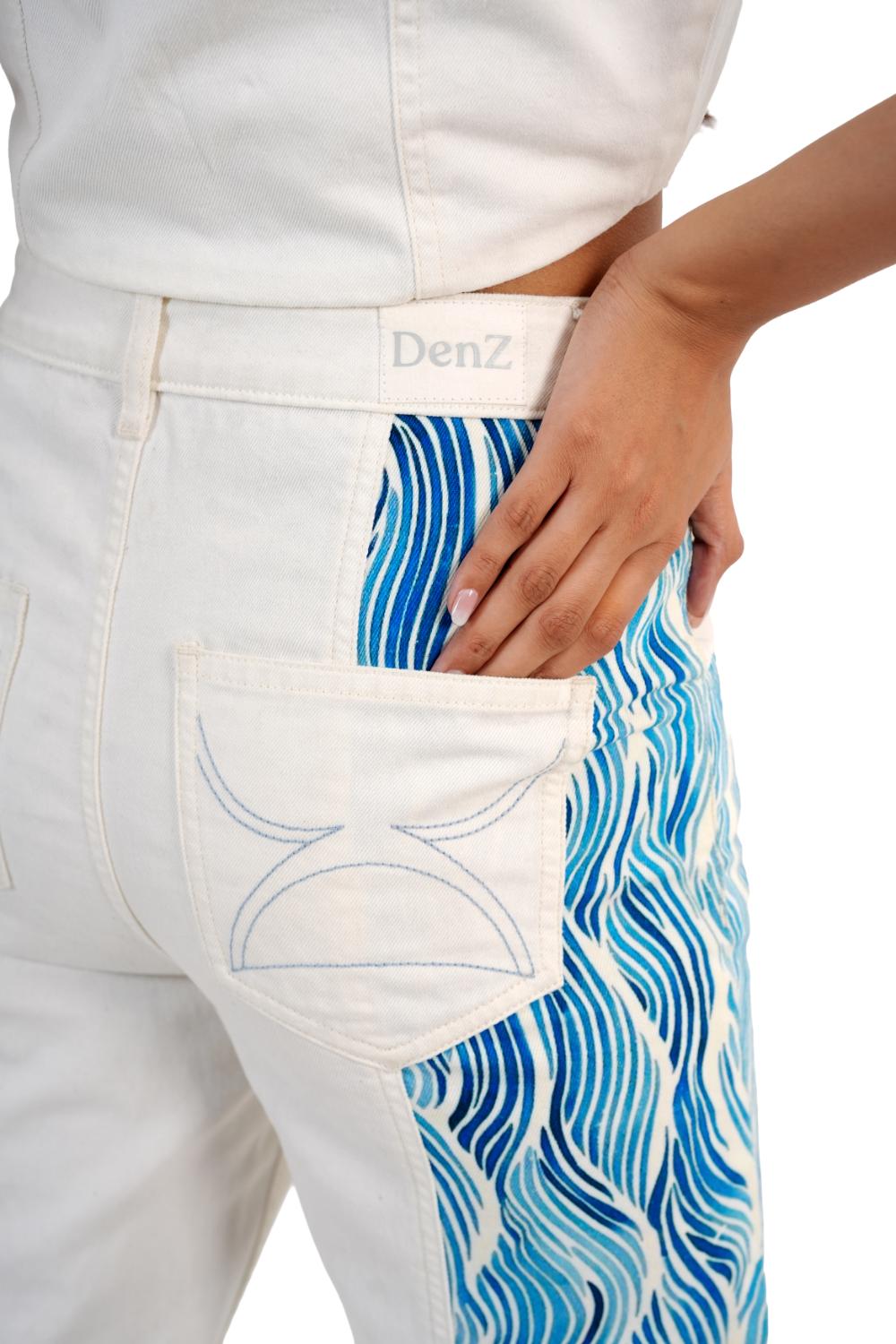 Aqua Panel Denim