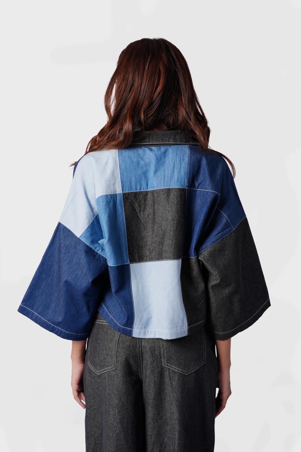 Patchwave Shrug | Denim Shrug