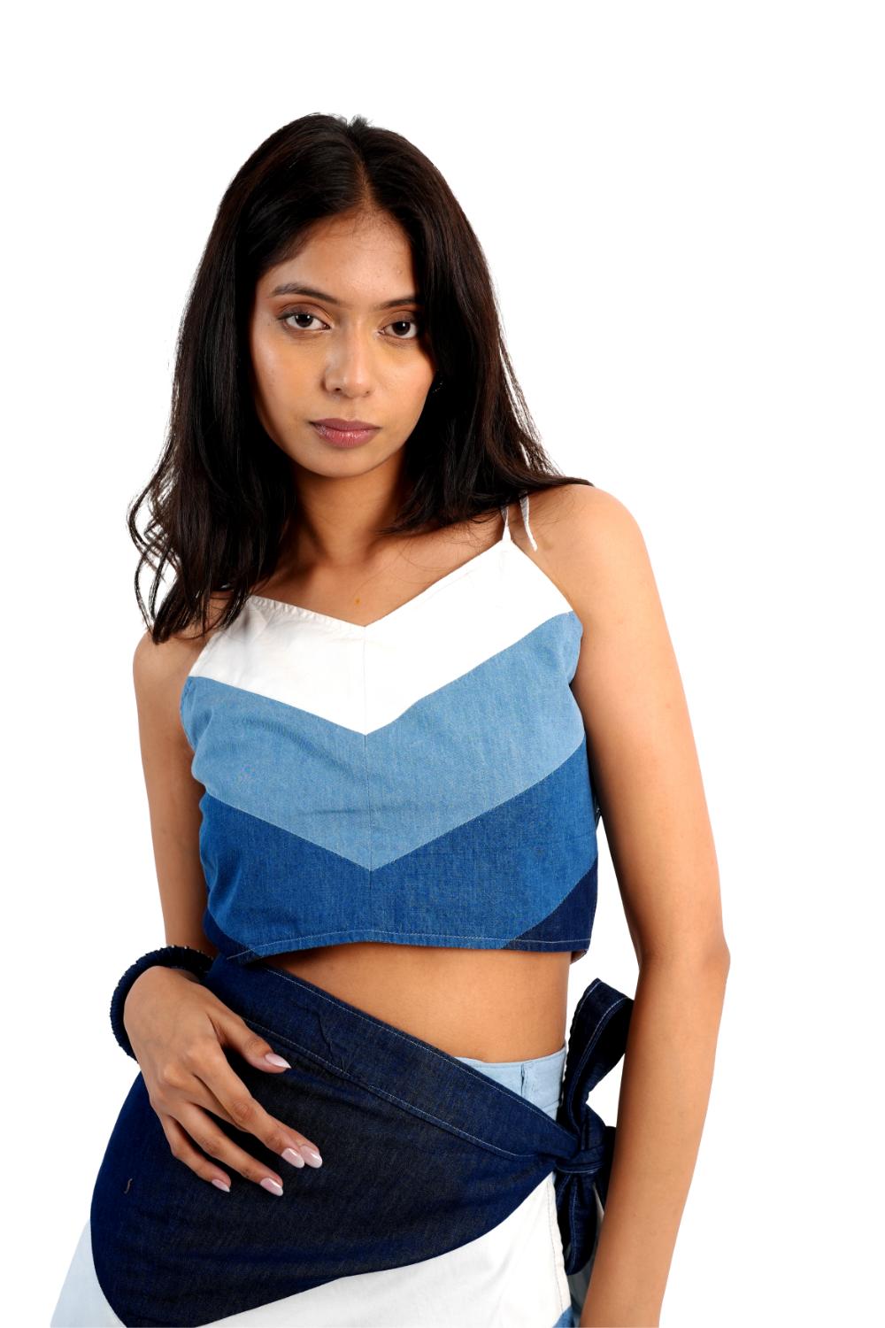 Beach Breeze | Denim Crop Top